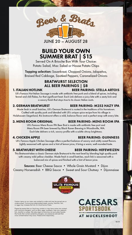 Beers & Brats at Sportsbook