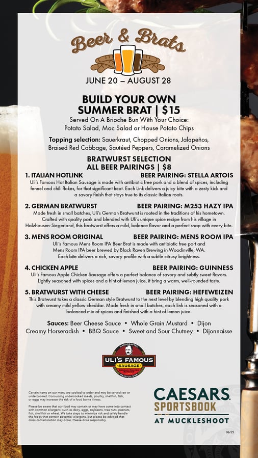 Beers & Brats at Sportsbook